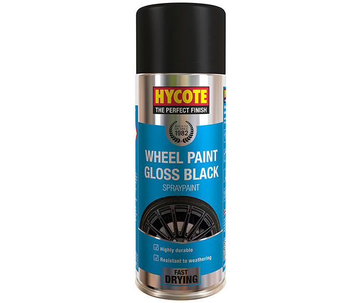 PEINTURE POUR JANTES NOIR BRILLANT Hycote